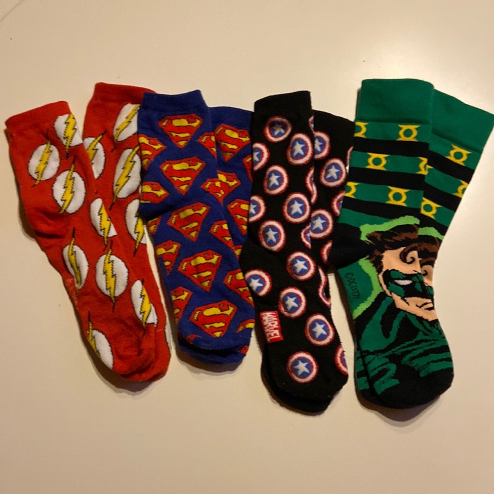 Marvel and DC Super Hero socks